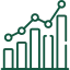Chart icon illustrating business and professional practice valuations in family law