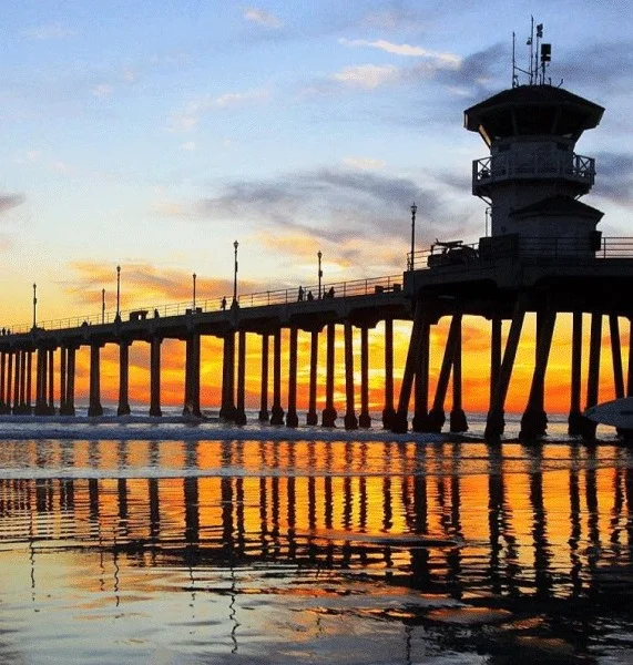 Huntington Beach coastal skyline and beach view - Garelick Family Law provides elite legal representation for high-asset divorce cases in Orange County.